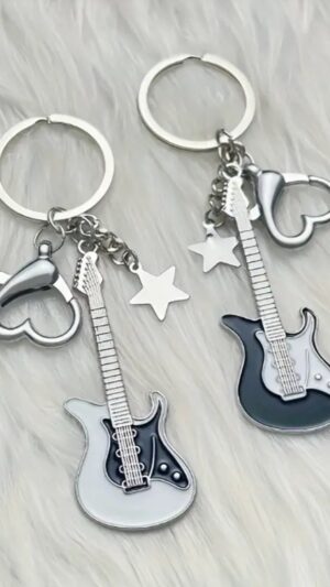 Electric Guitar Keychain
