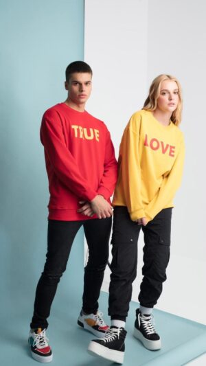 Red & Yellow couples sweatshirts