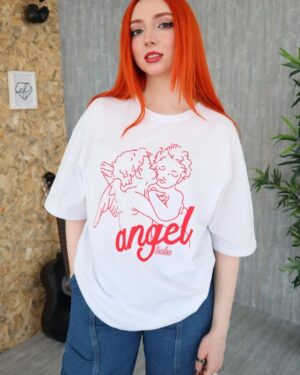 White Angel Oversized Tshirt