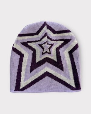 Lilac Nested Stars Beanie
