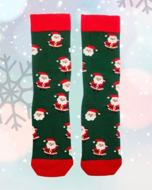 Green Santa Claus Socks