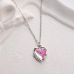 Pink Heart Necklace