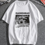 White Radiohead Oversized Unisex Tshirt