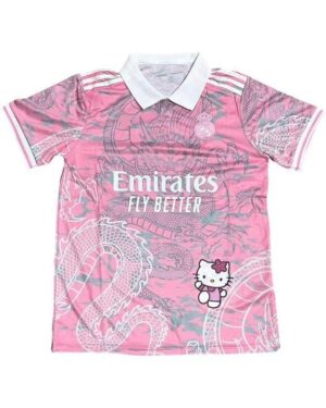 Pink Dragon Real Madrid X Hello Kitty Oversized  Unisex Jersey