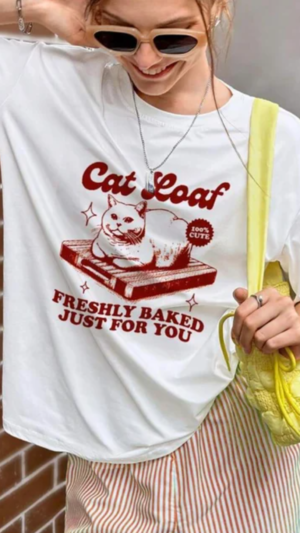 Cat Loaf Oversized Unisex Tshirt