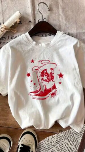 Cowboy Boots Oversized Unisex Tshirt