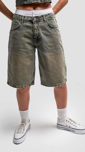 Green Tinted Unisex Jorts