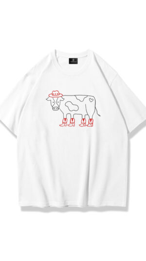 Cowboy Cow Oversized Unisex Tshirt