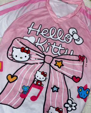 Pink bow Hellokitty Oversized Unisex Jersey