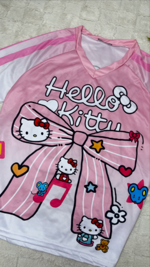 5064412825.png Pink bow Hellokitty Oversized Unisex Jersey