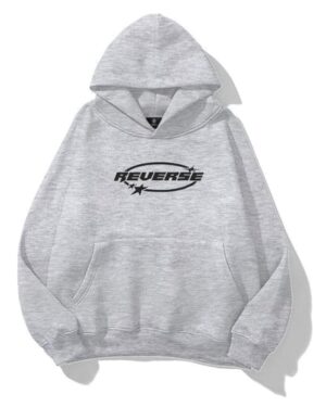Reverse Gray Extra Oversized Hoodie