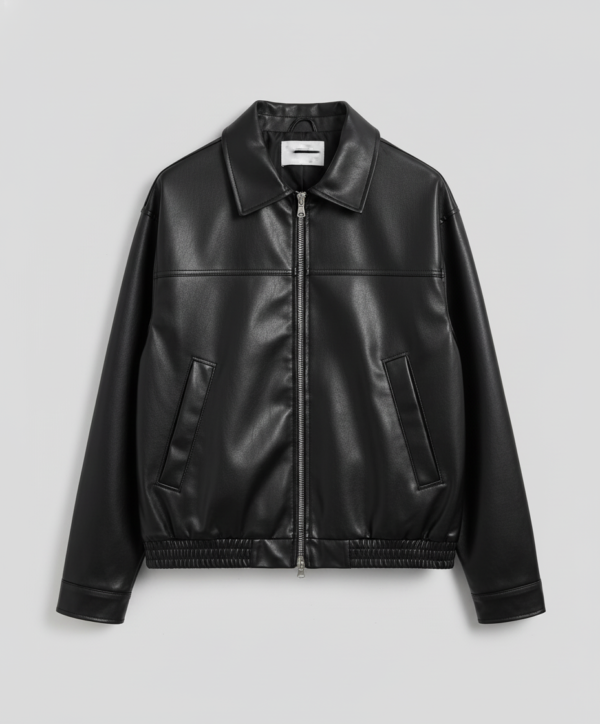Black Unisex Leather Jacket