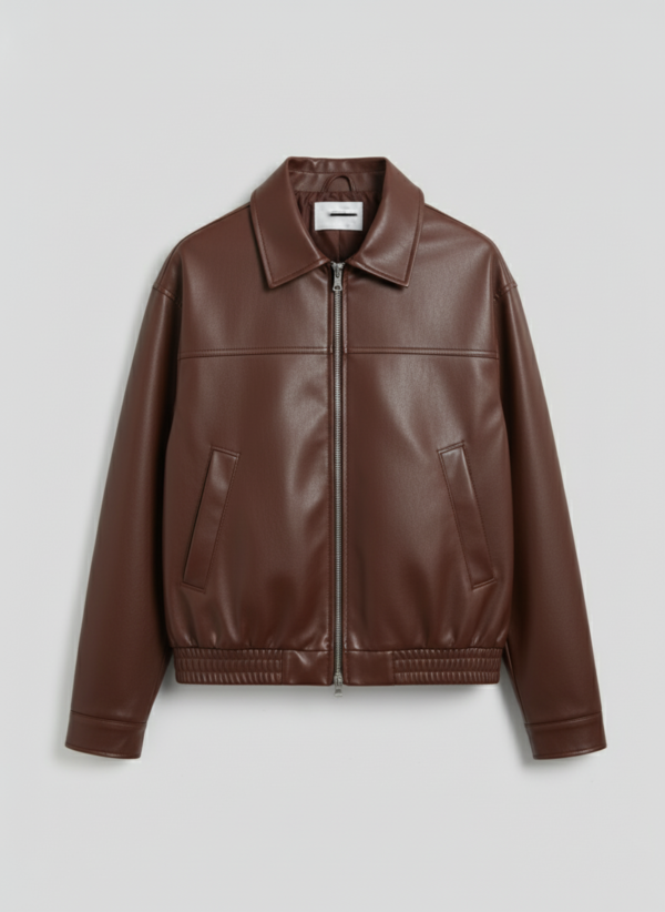 Brown Unisex Leather Jacket