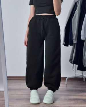 Black Thick Unisex Joggers