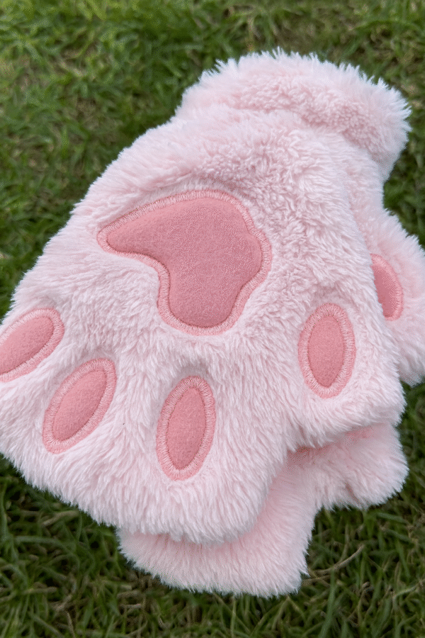 Half Finger Cat Paw Gloves
