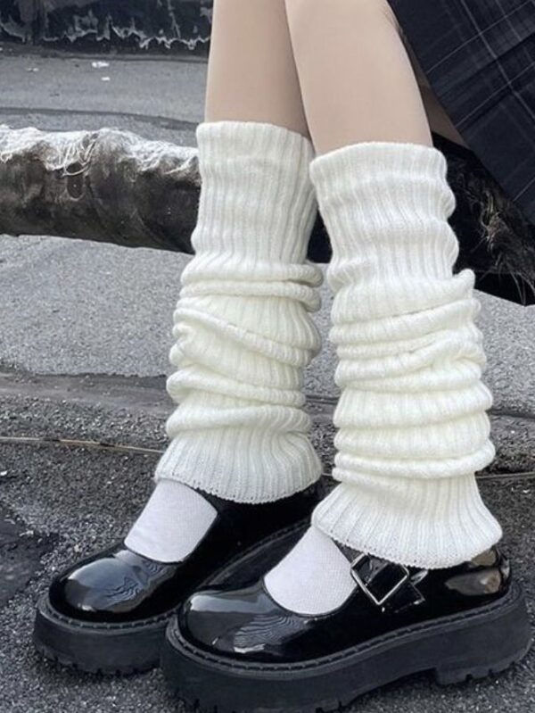 Basic White Leg Warmers
