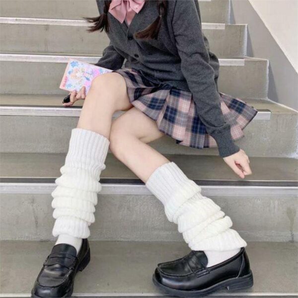 Basic White Leg Warmers