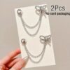 Chain Magnetic Cuff Clips Adjustable for pants and t-shirts