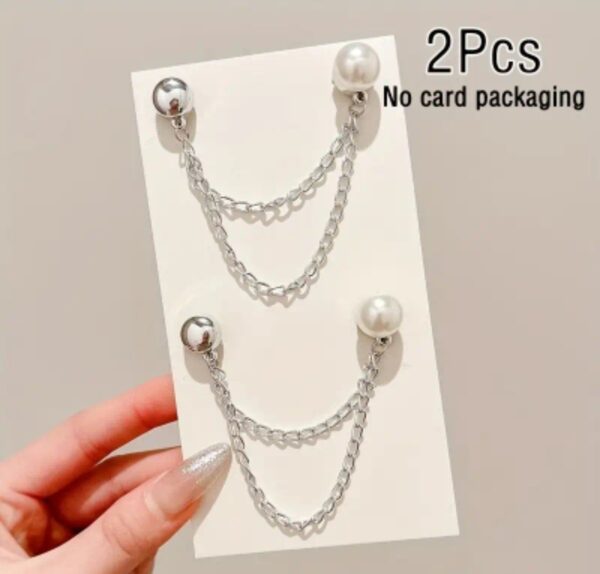 Chain Magnetic Cuff Clips Adjustable for pants and t-shirts