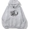 Disco Ball Gray Extra Oversized Hoodie