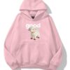 Good Sheep Pink Extra Oversized Hoodie