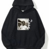2PAC Black Extra Oversized Hoodie