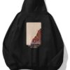 Not All Wounds Are Visible Black Extra Oversized Hoodie