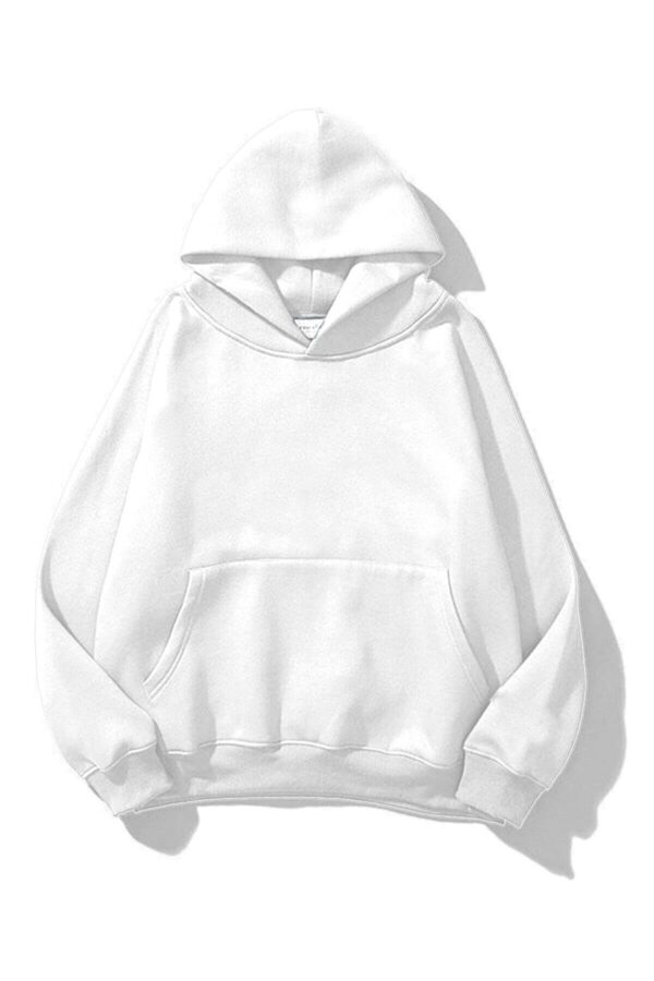 Suki White Extra Oversized Hoodie