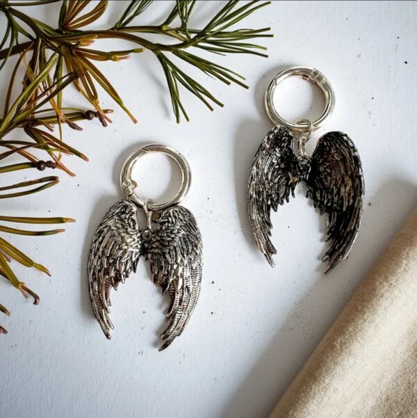 2Pcs Angel Wings Buckles For Boots Big Size