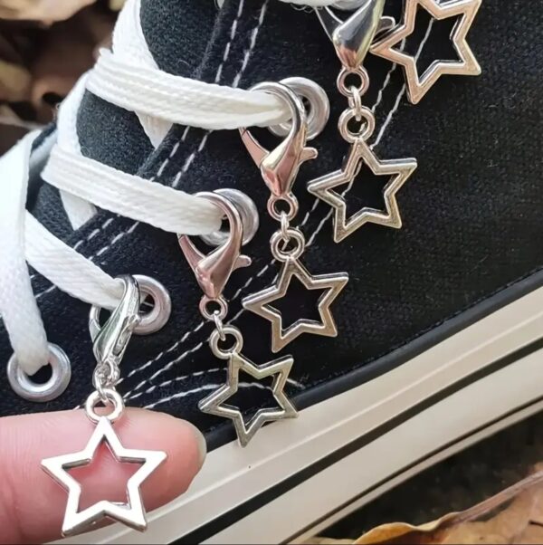 2 Pcs Star Pendant Buckles for Shoes and Bags