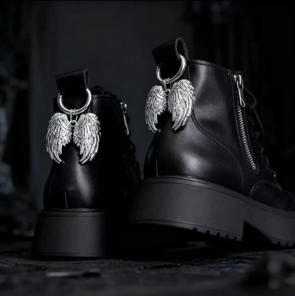 2Pcs Angel Wings Buckles For Boots Small Size
