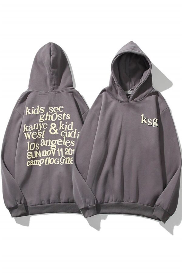 Ksg Anthracite Extra Oversized Hoodie