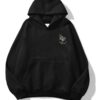 8Ball Fire Black Extra Oversized Hoodie