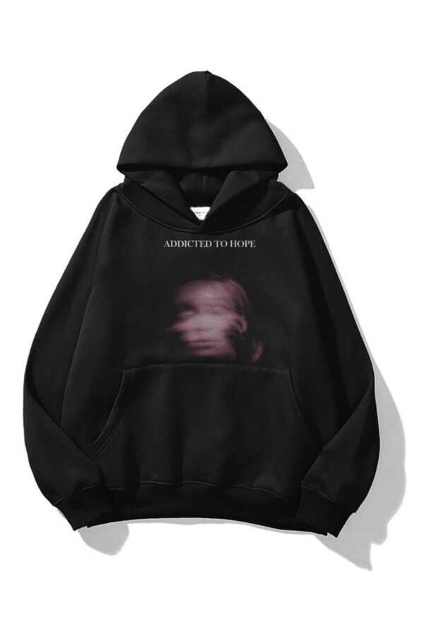 Addicted to Hope Black Extra Oversized Hoodie