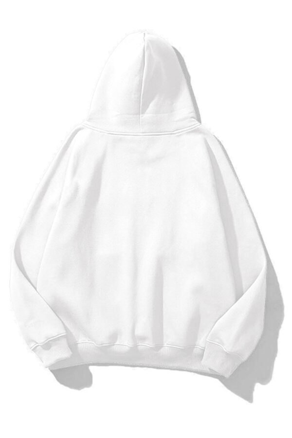 Bear & Fan White Extra Oversized Hoodie