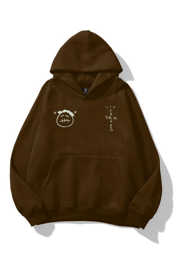 Look Mom Brown Extra Oversized Hoodie