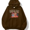 Out of Service Brown Extra Oversized Hoodie