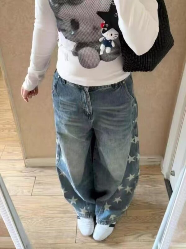 Washed Stars Baggy Jeans