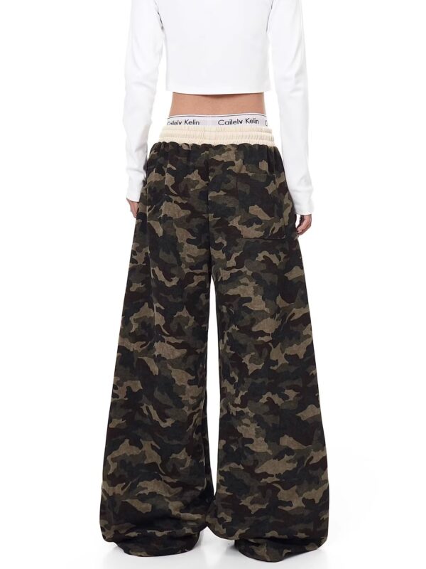 Camo Baggy Unisex 3 Threads Jogger