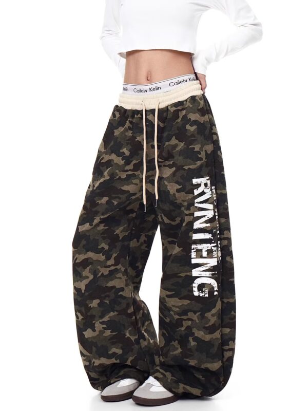 Camo Baggy Unisex 3 Threads Jogger