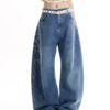 Light Chained Rose Baggy Pants