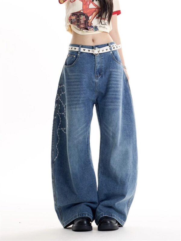 Light Chained Rose Baggy Pants