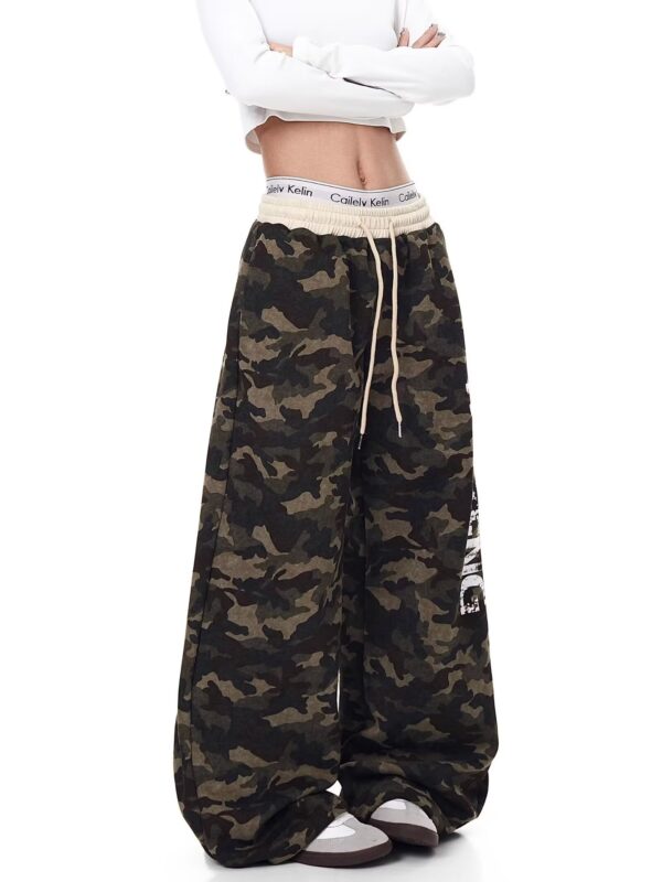 Camo Baggy Unisex 3 Threads Jogger