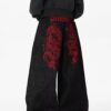 Dragon Embroidery Hip-Hop Baggy Jeans