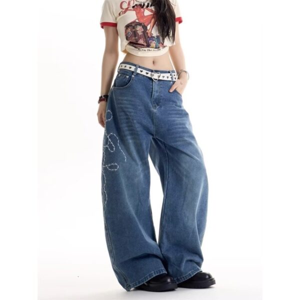 Light Chained Rose Baggy Pants