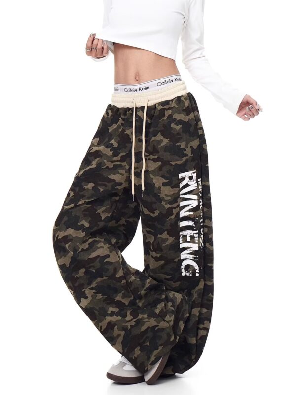 Camo Baggy Unisex 3 Threads Jogger