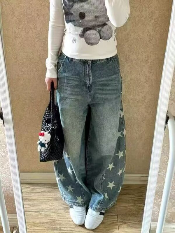 Washed Stars Baggy Jeans
