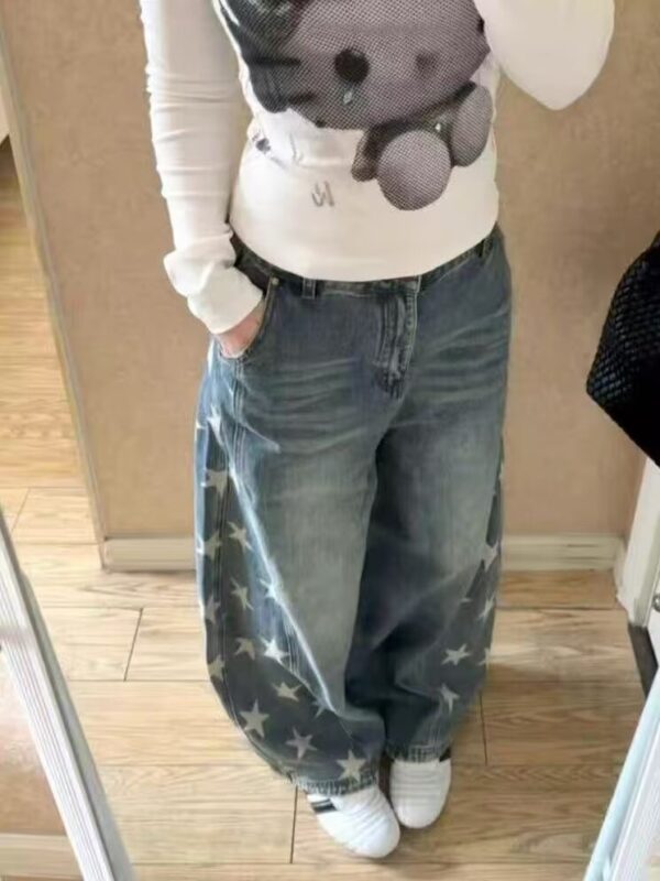 Washed Stars Baggy Jeans