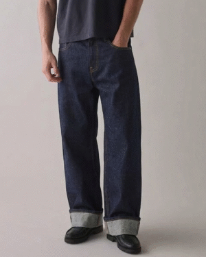 Dark Blue Relaxed Fit Jeans