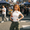 White Qipao Vintage Short Sleeve Crop
